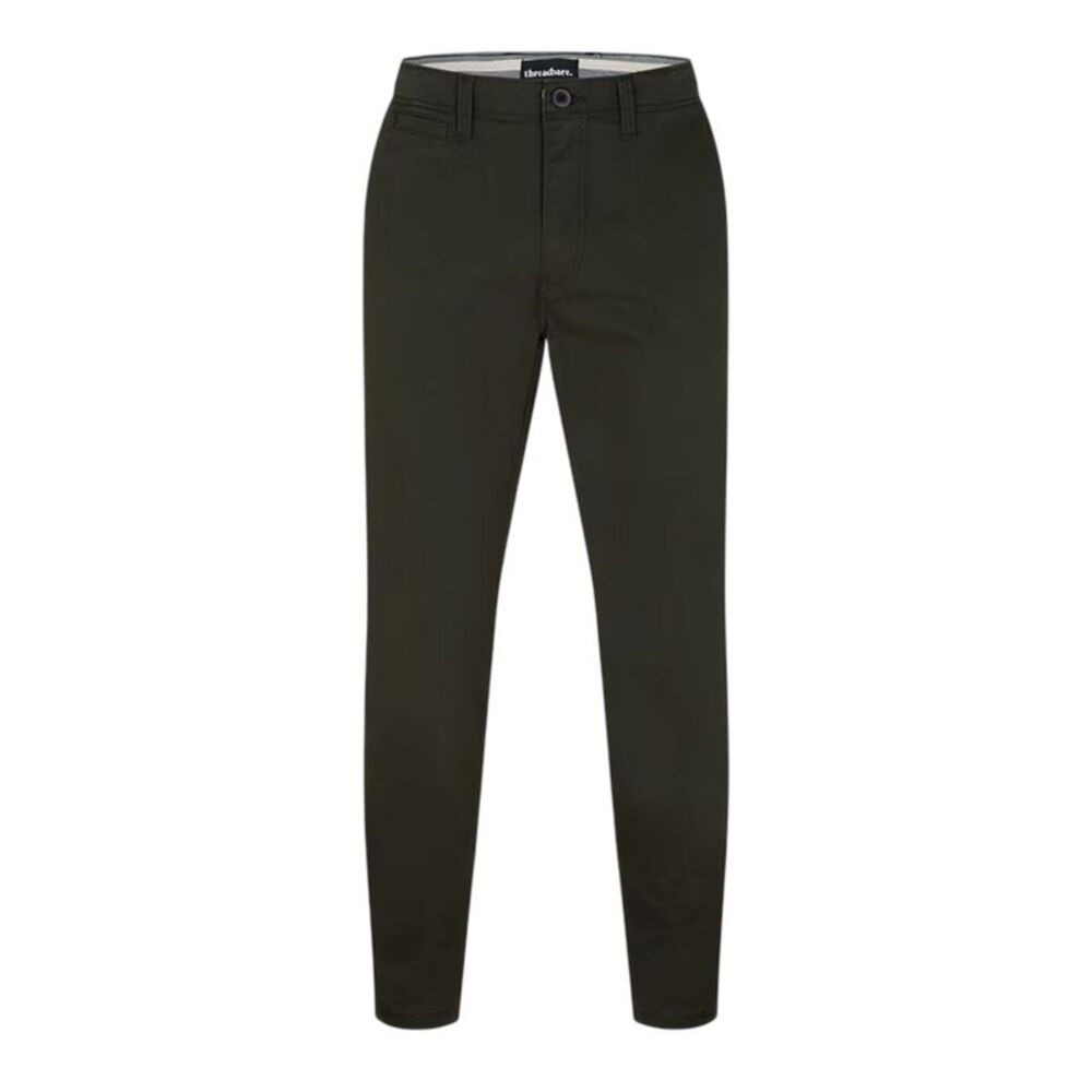 Threadbare Mens Cast Slim Pants / Forest
